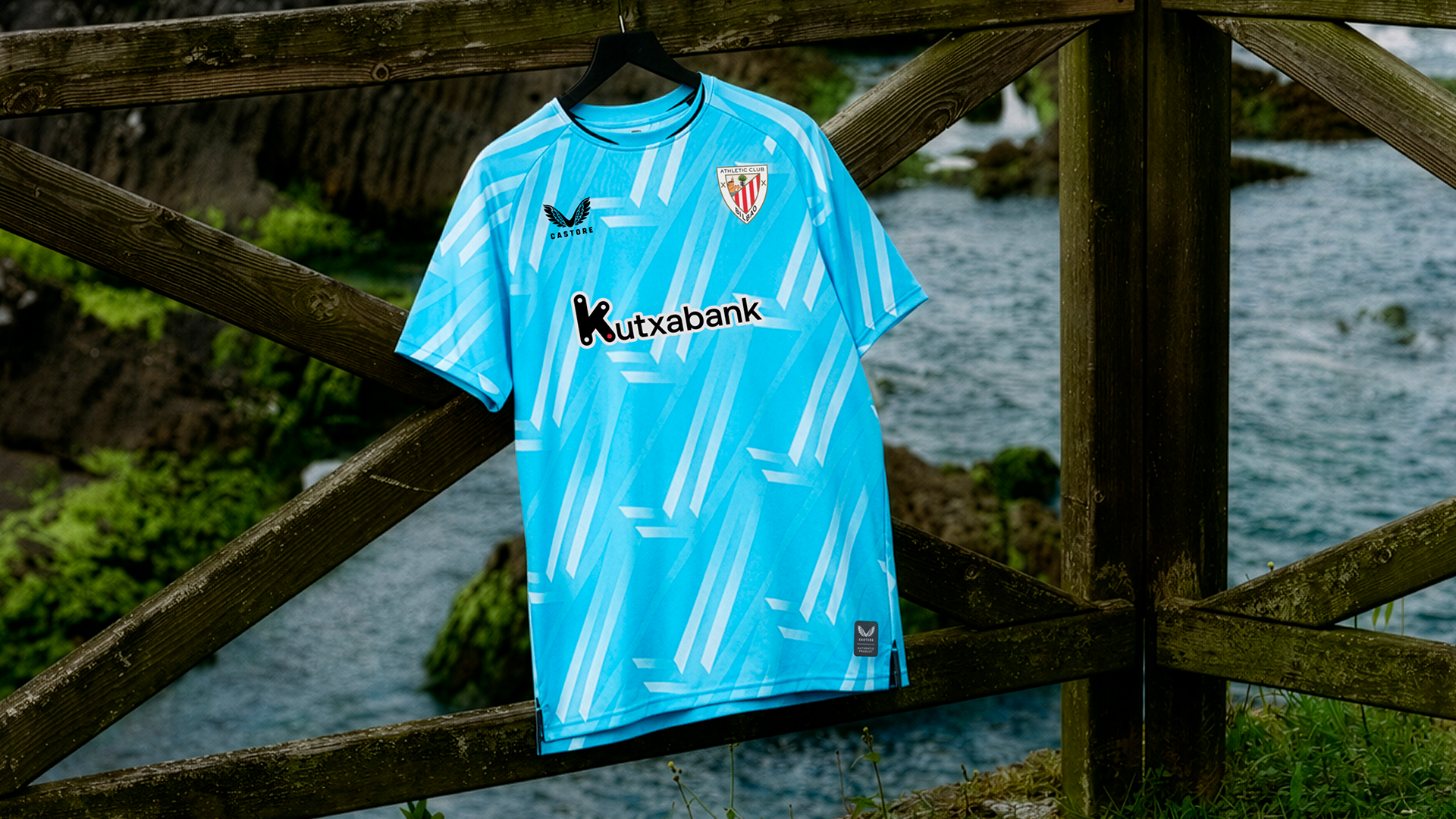 Athletic Club unveils sky‑blue third kit with Castore, inspired by San Mamés — Athletic Bilbao player showcases sky‑blue third kit against San Mamés façade Athletic Club unveils sky‑blue third kit with Castore, inspired by San Mamés — Athletic Bilbao player showcases sky‑blue third kit against San Mamés façade