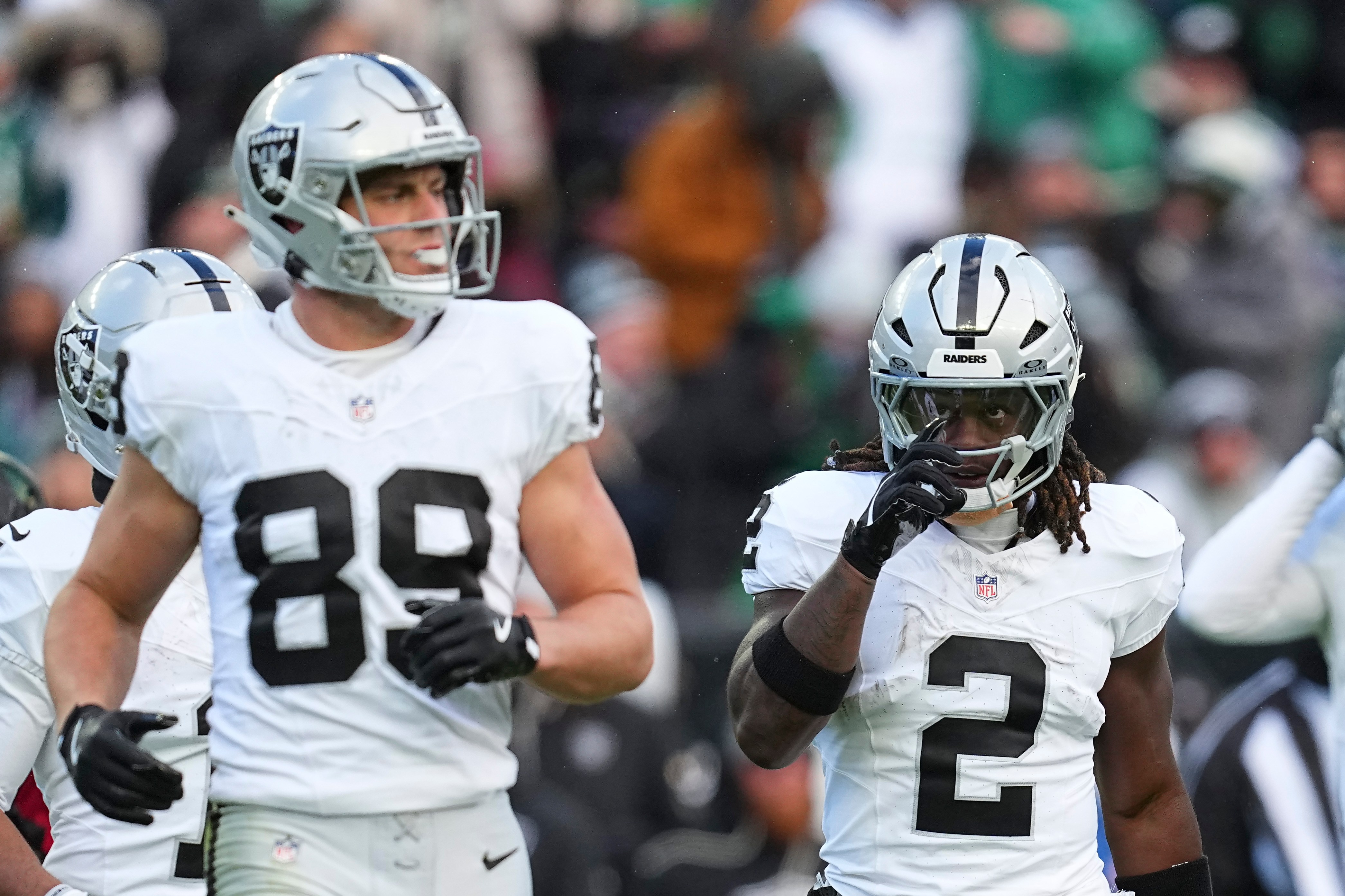 Lincoln Financial Field sees Eagles host Raiders on December 14, 2025 — Brock Bowers #89 and Ashton Jeanty #2 eye the Eagles’ home turf Lincoln Financial Field sees Eagles host Raiders on December 14, 2025 — Brock Bowers #89 and Ashton Jeanty #2 eye the Eagles’ home turf