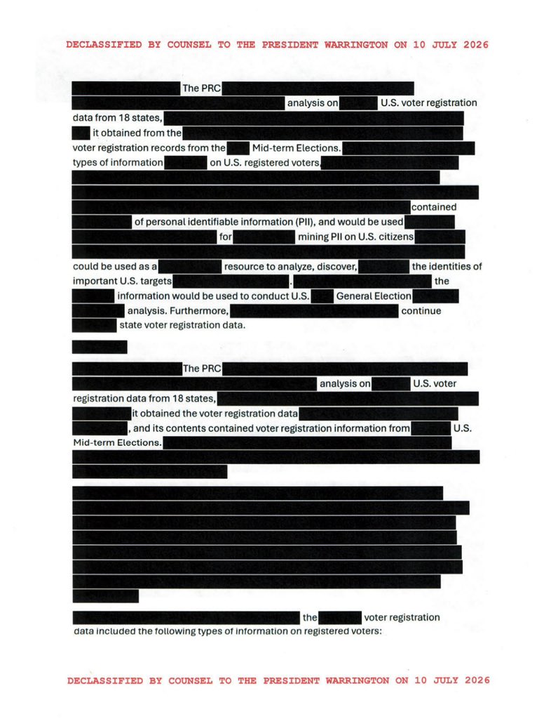 Scott Presler reports declassified documents showing China accessed voter data in 18 states — related image 1 Scott Presler reports declassified documents showing China accessed voter data in 18 states — related image 1